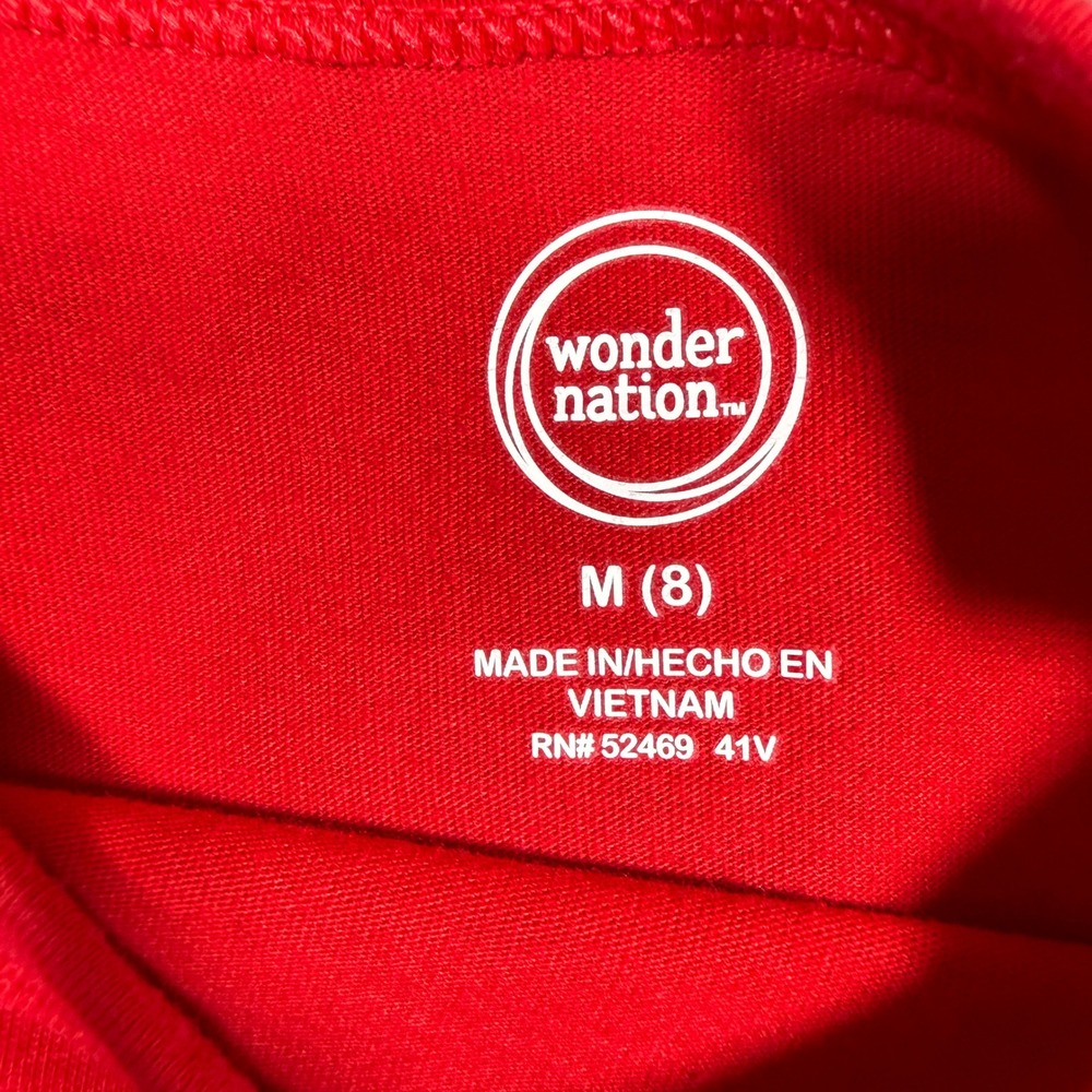 Wonder Nation Boys Long Sleeve T-Shirt 4 Pack Camo Black Blue Red Size M 8 - Picture 4 of 7